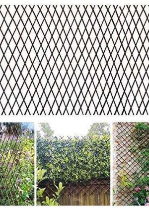 Glant Lattice Fence Willow Expandable Plant Climbing Lattices Trellis Fence,Open Screen Fencing,Willow