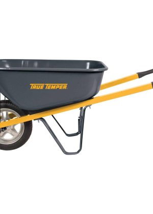 True Temper Steel Residential Wheelbarrow 6 cu ft