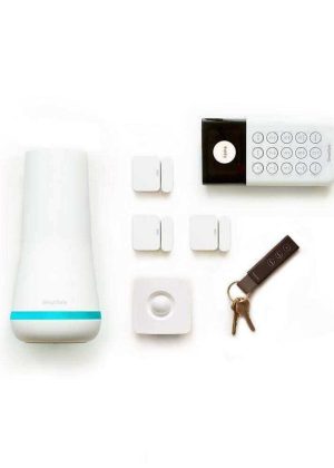 SimpliSafe Smart Home Security System with Base Station, Siren, Keypad, Motion Sensor, 3 Entry Sensors, and Key Fob