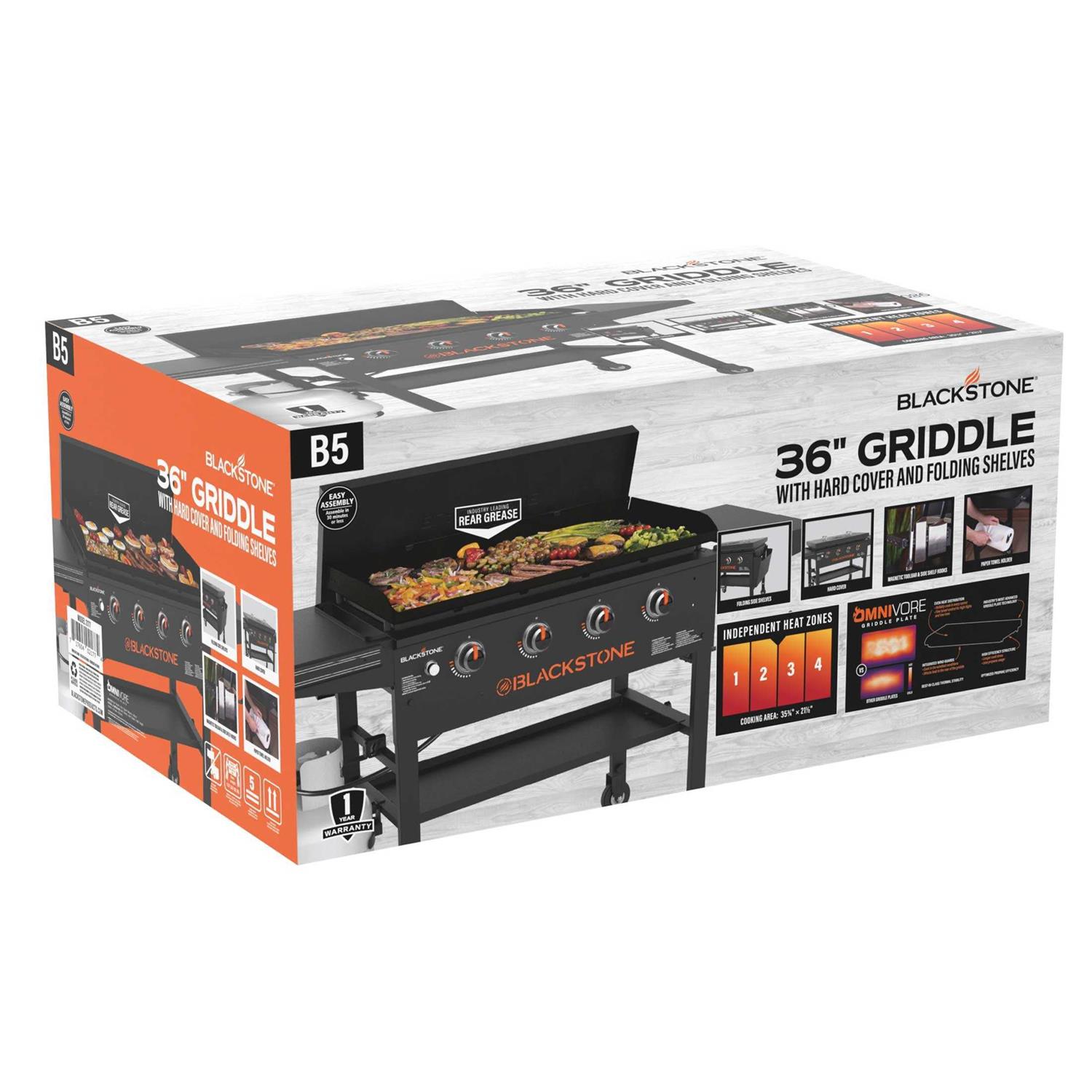 Blackstone 4-Burner 36 Griddle Cooking Station with Hard Cover - Image 4