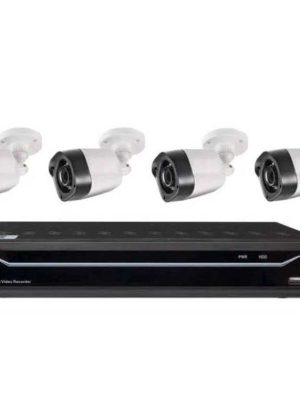 Cobra 8 Channel Surveillance DVR with 4 HD Cameras and Mobile Monitoring Capabilities