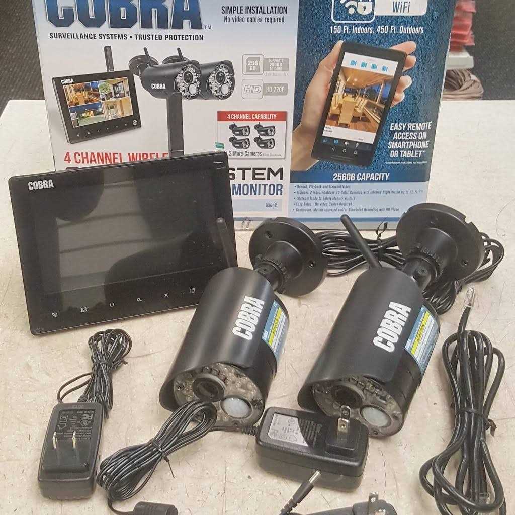 Cobra 4 Channel Wireless Surveillance System with 2 Cameras - Image 4