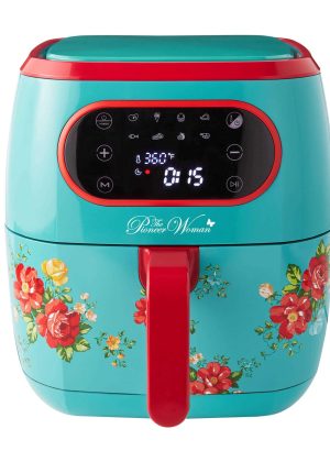 The Pioneer Woman Vintage Floral 6.3 Quart Air Fryer with LED Screen