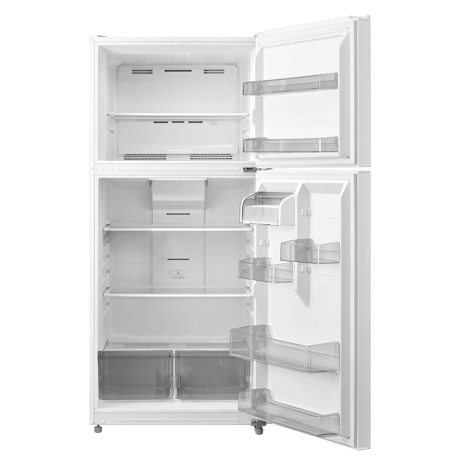 Midea Garage Ready 18.1-cu ft Top-Freezer Refrigerator ENERGY STAR MRT18D3BWW - Image 2