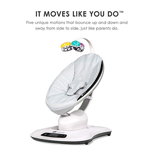4moms mamaRoo 4 Multi-MotionTM Baby Swing, Bluetooth Baby Rocker with 5 Unique Motions - Image 3