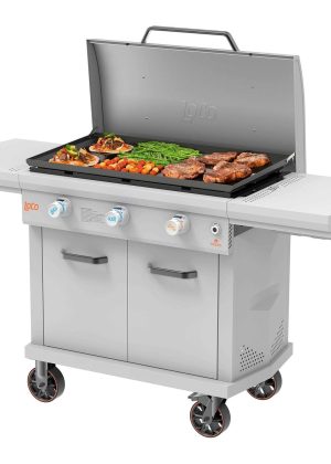 LoCo 3 Burner Liquid Propane Outdoor Griddle with Hood