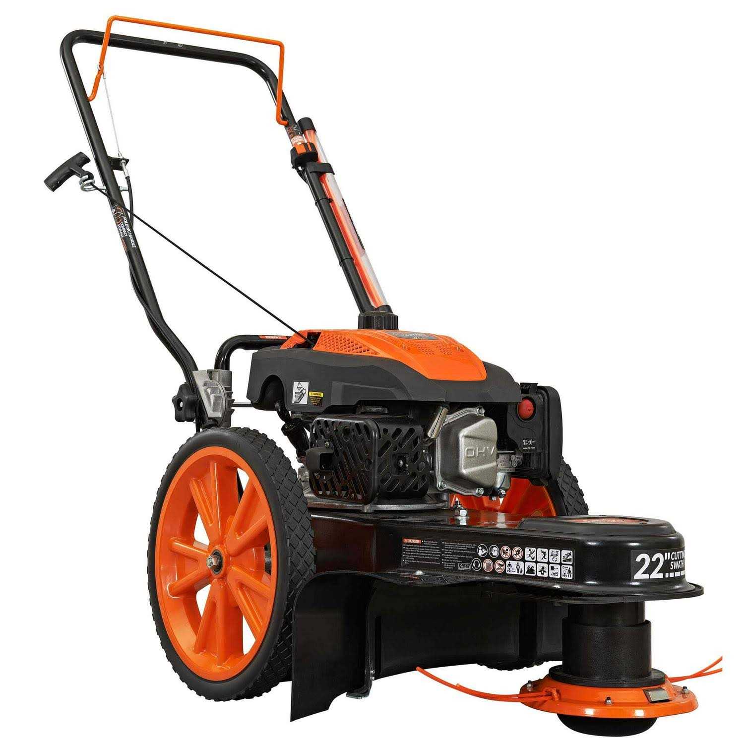 YARDMAX 22 in. 170cc Gas Walk Behind String Trimmer Mower - Image 2