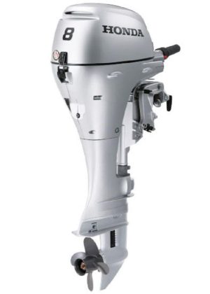 8 HP 4-Stroke Outboard Motor with Throttle Grip and Power Tilt