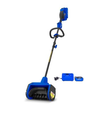 Kobalt 40-volt 12-in Single-stage Push Cordless Electric Snow Blower Powered Snow Shovel 4 Ah KMSS 1040A-03