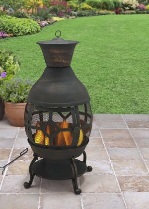 Better Homes and Gardens Wood-burning Cast Iron Chiminea
