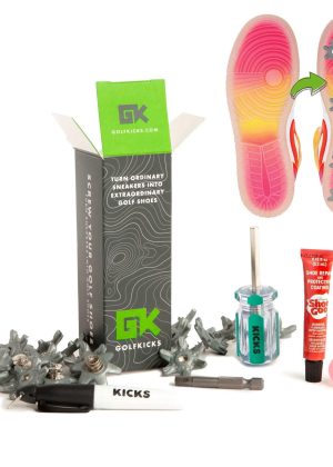 Golfkicks Golf Traction Kit for Sneakers with DIY Golf Spikes