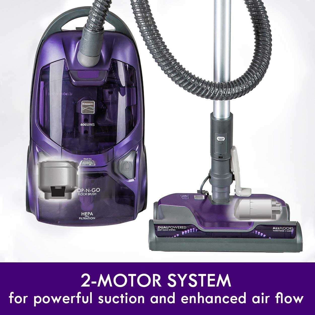 Kenmore 600 Series Friendly Lightweight Bagged Canister Vacuum with Pet PowerMate - Image 4