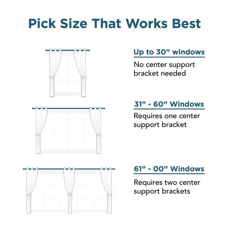 Kwik-Hang Enamel No Drill Curtain Rod Bracket - Image 4