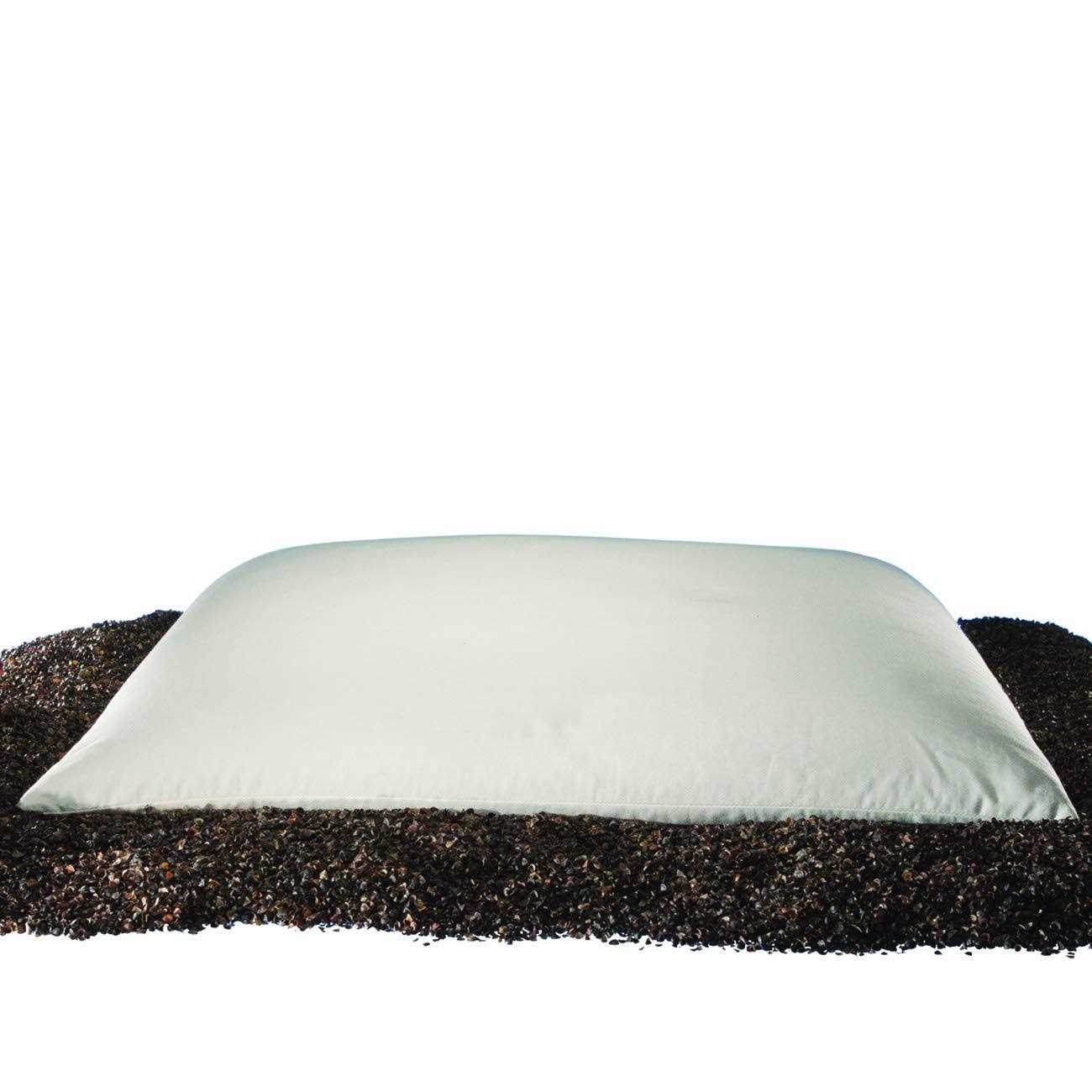Sobakawa Traditional Buckwheat Size Pillow Organic Cotton with Natural Technology for Cool Sleep, Neck Support for Back and Side Sleepers