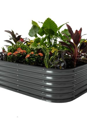 Vego Garden 17 Tall 6 In 1 Modular Metal Raised Garden Bed Kit