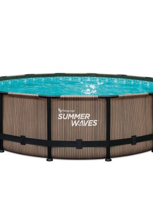 Summer Waves Elite Round Frame Above Ground Swimming Pool